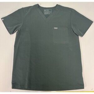FIGS Scrub Top Mens S Gray Technical Collection FM1500 3 Pocket PO#2495